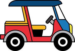 single icon of Thai tuk tuk vector