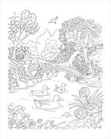 A hand-drawn floral illustrations showcases a seamless pattern of vintage flowers vector