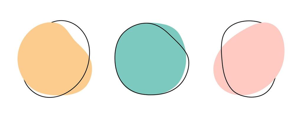 Color liquid abstract blob shapes, pastel irregular organic random forms, fluid silhouette, simple smooth ink stain. Highlight for social media stories. Perfect for branding, social media