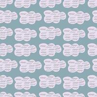 cloud and branch pattern vector