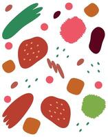 Colorful Playful Organic Abstract Pattern vector