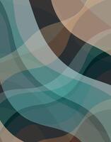 Abstract Overlapping Color Wave Forms vector