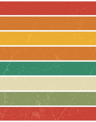 Retro Distressed Horizontal Striped Pattern