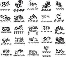 set of decorative elements, vector