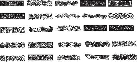 a set of different graffiti fonts vector