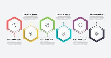 Business data visualization. timeline infographic icons designed for abstract background template vector