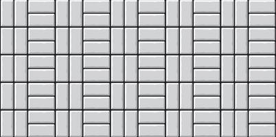 Grey brickwork tile texture illustration for background design. vector