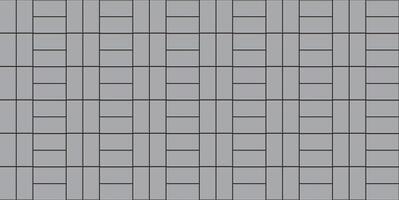 Square tile pavement in gray color illustration. vector