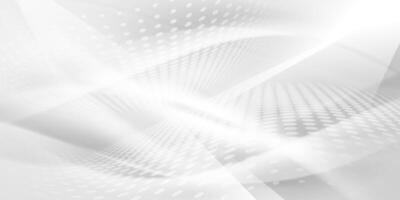 Abstract white background with dots and lines vector