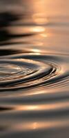 A close up of a ripple in the water photo