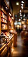 Colorful display of products in a cozy shop setting photo