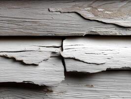 Rustic wood texture with peeling paint details photo