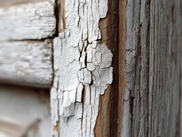 Weathered wood detail reveals rustic charm in close-up photo