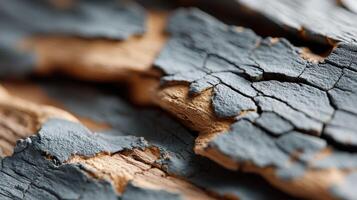 Textured rustic wood with peeling layers and rich tones photo