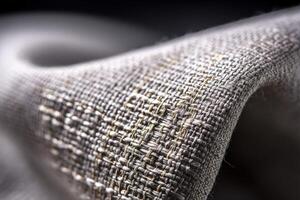 Textured fabric background highlighting intricate weaves and patterns photo
