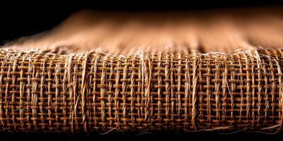 Textured woven fabric background showcasing intricate patterns photo