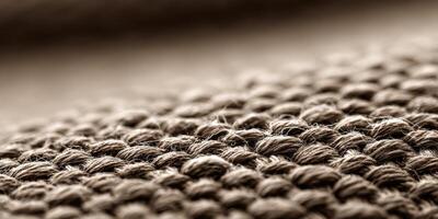 Close-up view of textured fabric background in natural tones photo