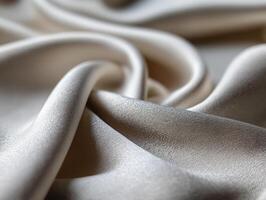 Elegant fabric draping showcases smooth texture and sheen photo