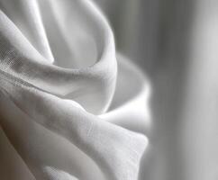 A close up of a white cloth photo