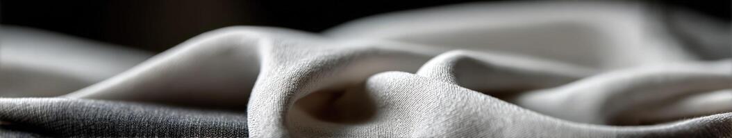 Draped fabric in soft textures showcasing a serene composition photo