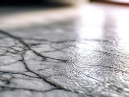 Delicate veins showcase the beauty of polished marble stone surface photo