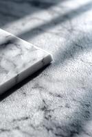 Captivating textures and patterns of marble stone in soft light photo
