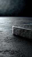 Captivating texture on a polished surface under studio lighting conditions photo