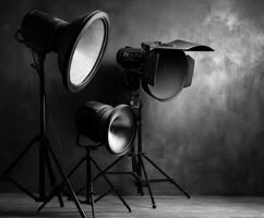 Stunning artistry captured with professional studio lighting setups photo