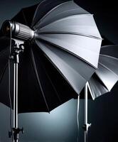Elegant lighting setup in a professional photo studio for creative sessions