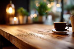 Cozy coffee moment in a warm and inviting interior setting photo
