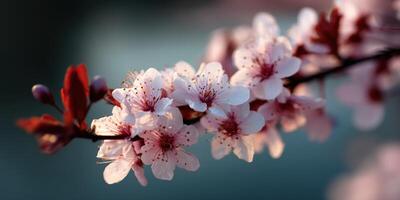 Blossom-filled branch showcasing spring beauty in bloom photo
