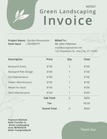 Gardener Invoice template