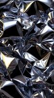 A close up of a bunch of shiny metal photo