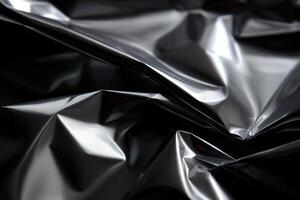 A black and white photo of a black and white fabric