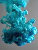 Blue ink in water photo