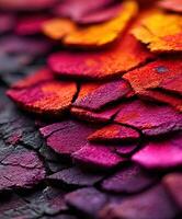 Colorful paint on a black background photo