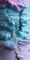 A close up of a painted wall photo