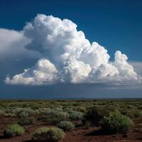 A large cloud in the sky photo