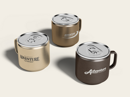 Drink Can Mockup with Handle psd