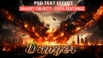 Fire service and emergency in explosion background theme with radioactive danger and smoldering explosion background theme psd