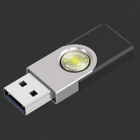Editable pen drive mock up template showcasing pendrive mock up in tech branding presentation psd