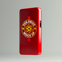 Removable storage pendrive mock up highlighting detailed pen drive mock up for hardware designers psd