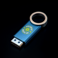 Pen drive mock up featuring a sleek usb flash drive with pen drive mock up design for branding psd