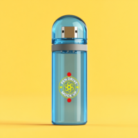 Pen drive mock up design presenting digital pen drive mock up transfer style psd