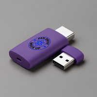 Customizable pen drive mock up highlighting pendrive mock up for data storage psd