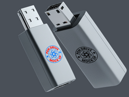 A clean pendrive mock up presenting modern pen drive mock up for elegant memory design display psd