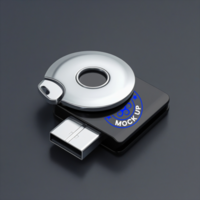 Practical pen drive mock up concept for designers featuring pendrive mock up plug display view psd