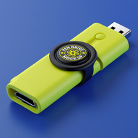 Abstract pen drive mock up layout with pendrive mock up design for modern backup and security psd