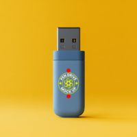 Functional storage pen drive mock up with editable layers for pen drive mock up display template psd