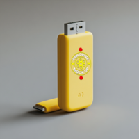 Elegant pen drive mock up offering wireless memory with innovative pen drive mock up display psd